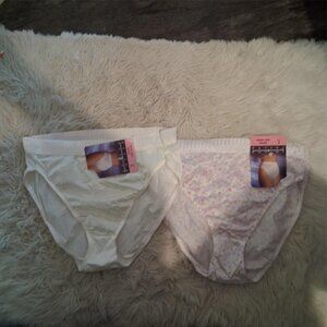 Sears vintage Lauren Brooke nwt panties 5 USA high leg brief Patina Nylon 2 pair